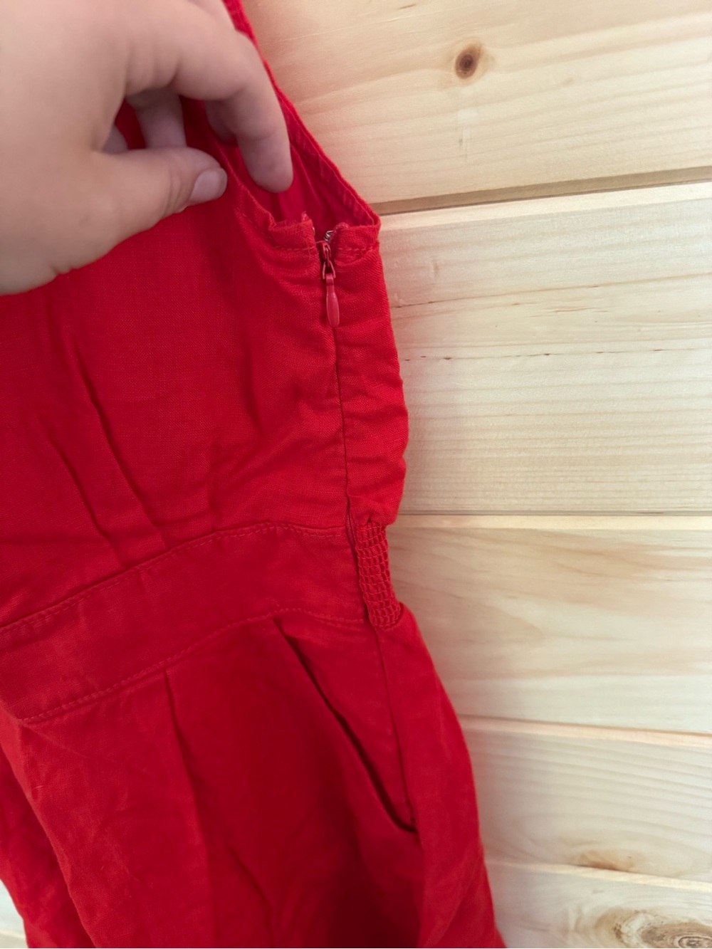 Cynthia Rowley Red V-Neck Sleeveless Maxi Dress - Picture 3 of 5